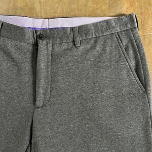 ETRO Men's Made in Italy Cotton and Boiled Wool Trouser Gray Pants 38x27